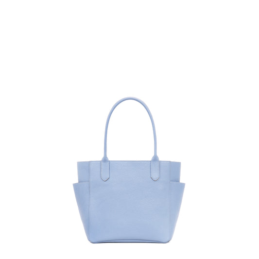 SMALL POCKET TOTE CORNFLOWER CALF