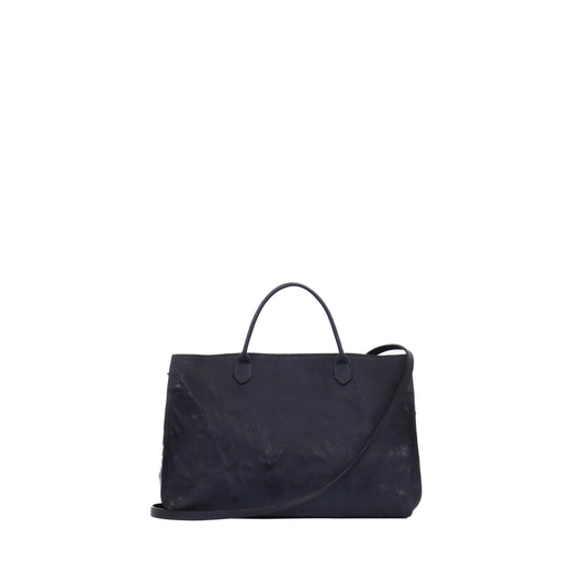 DAY BAG NAVY RUMPLED SHEEPSKIN