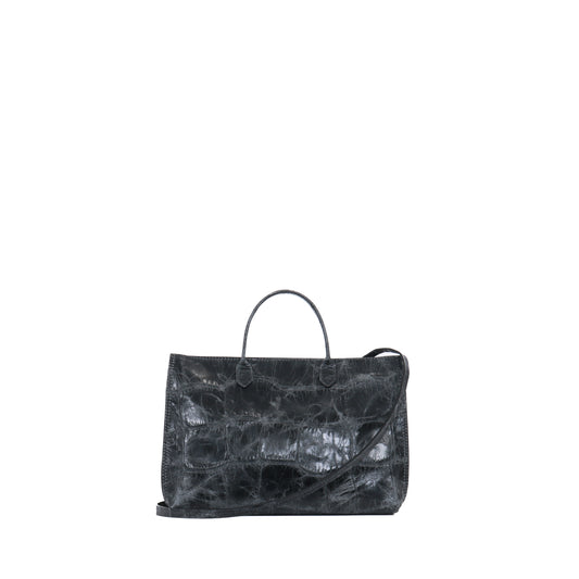 DAY BAG VINTAGE STORM EMBOSSED JUMBO GATOR