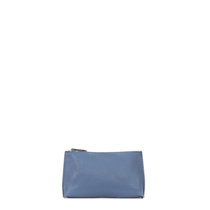 ESSENTIAL POUCH WEDGEWOOD PEBBLED CALF