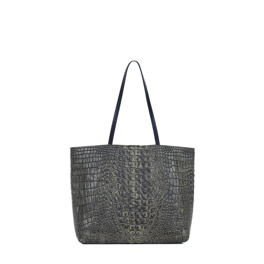 ESSENTIAL TOTE FATIGUE EMBOSSED CROC