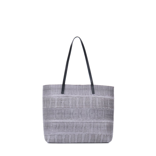 ESSENTIAL TOTE GREY SNAKE