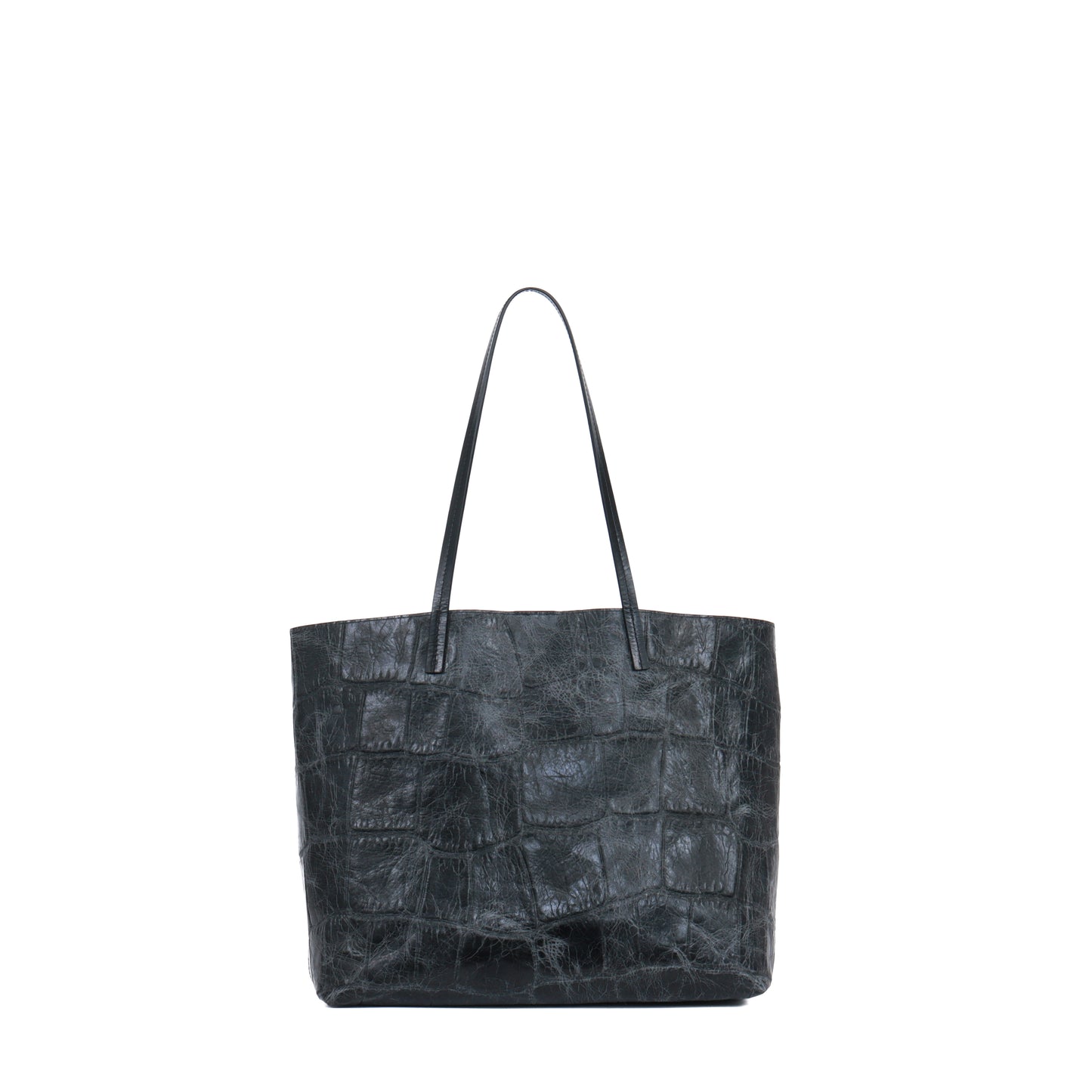 ESSENTIAL TOTE VINTAGE STORM EMBOSSED JUMBO GATOR