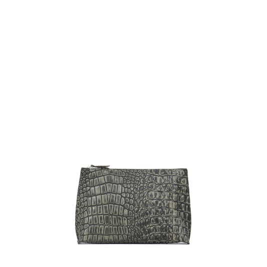 EVERYDAY POUCH FATIGUE EMBOSSED CROC