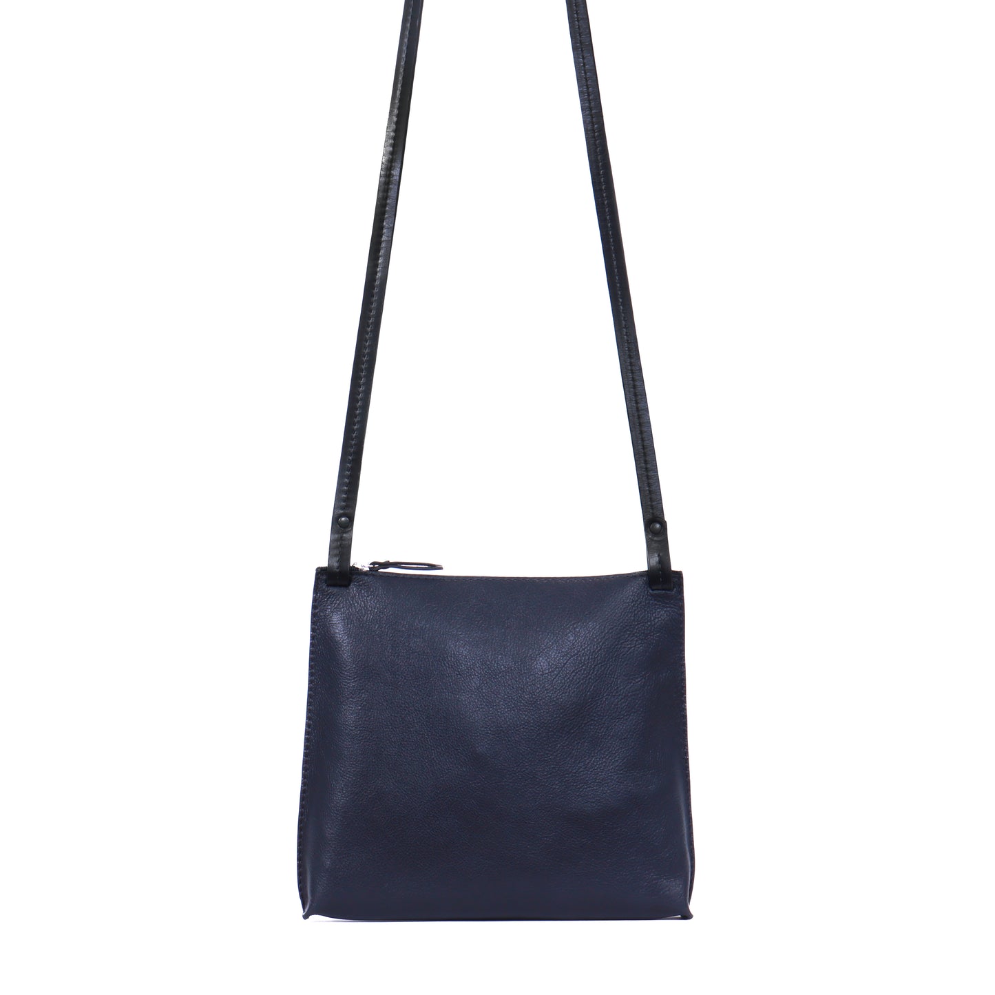 LARGE STRAPPY POUCH NAVY CALF