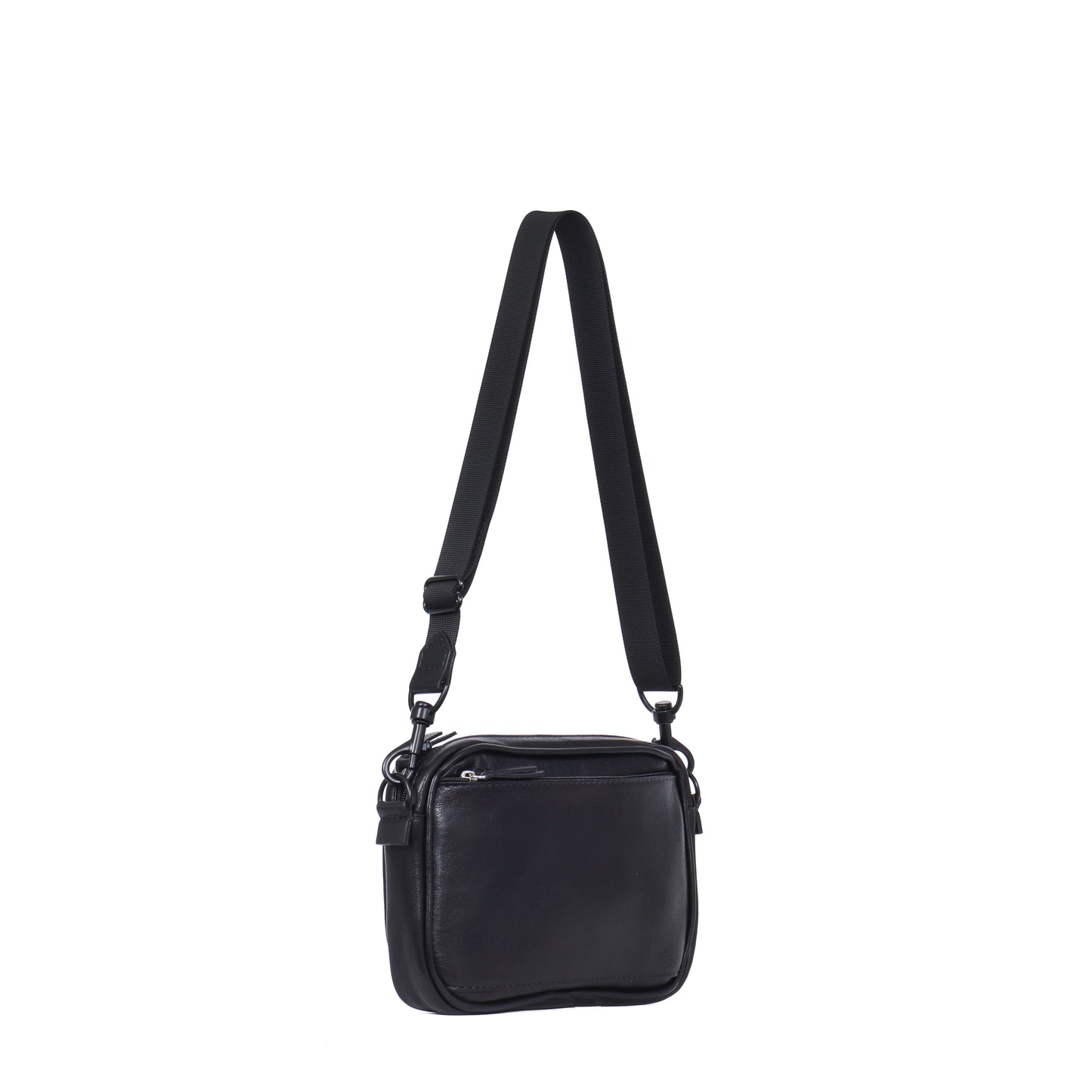 MINI CAMERA BAG BLACK CALF