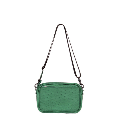 MINI CAMERA BAG GRASS GENUINE OSTRICH