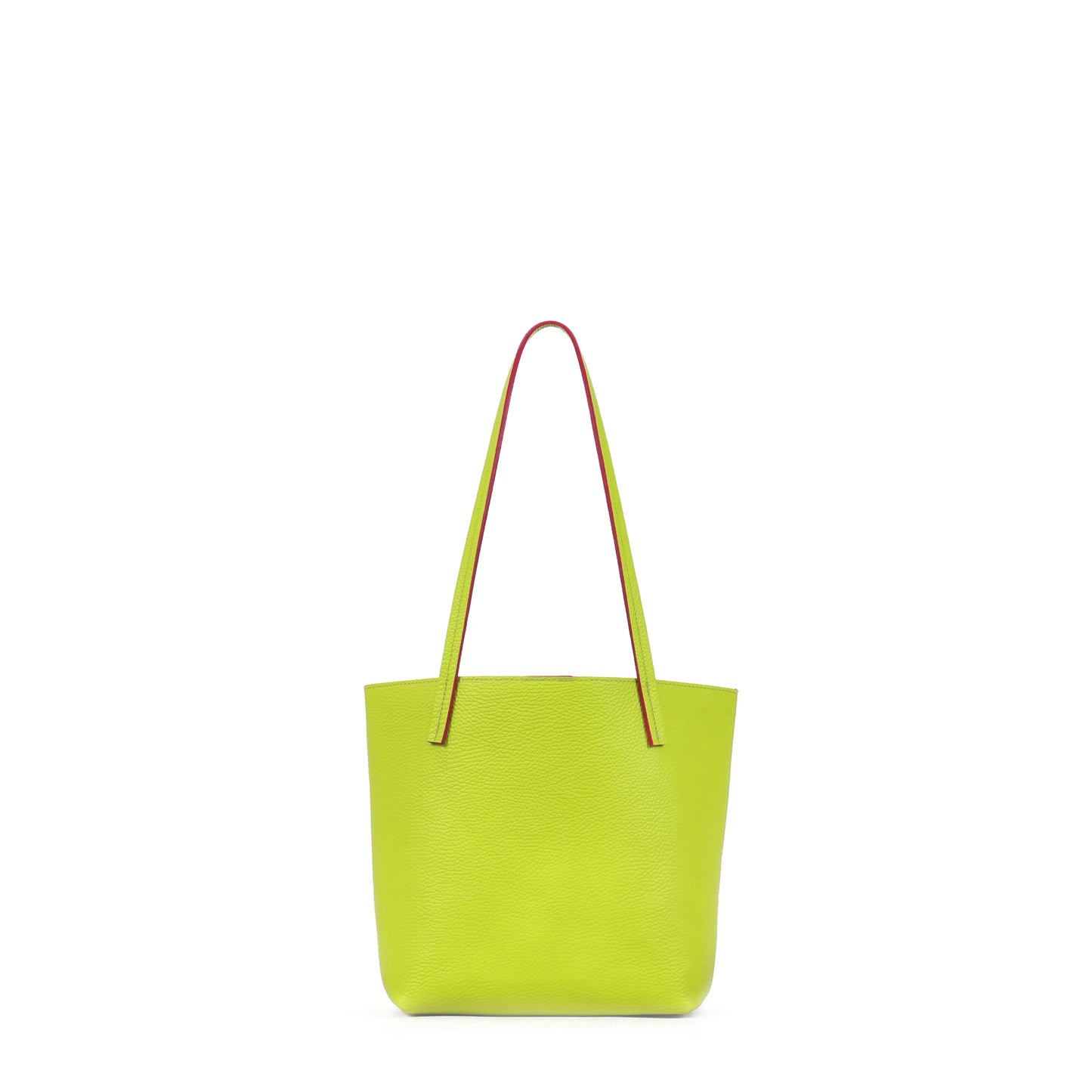 MINI ESSENTIAL TOTE CHARTREUSE ITALIAN PEBBLE