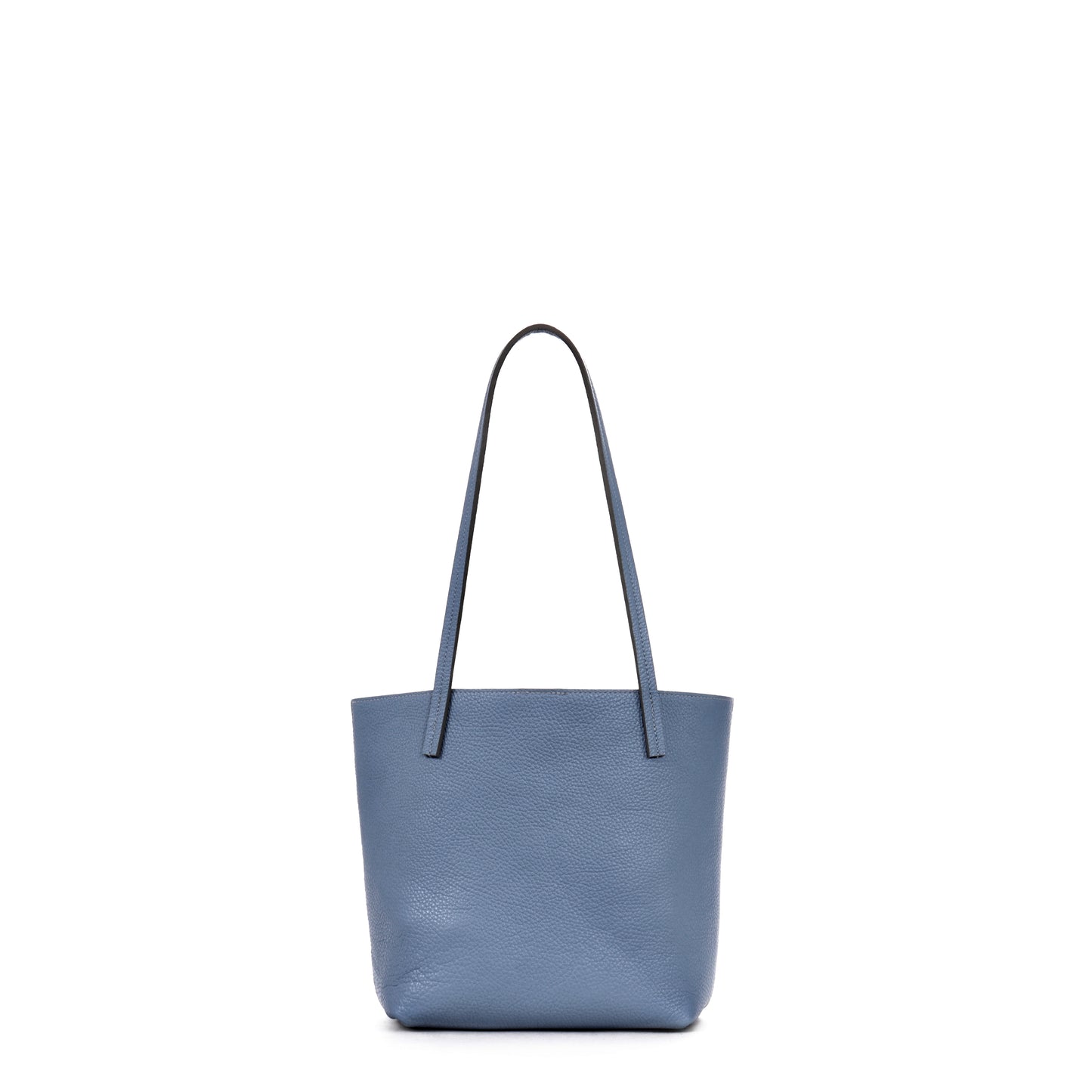 MINI ESSENTIAL TOTE WEDGEWOOD PEBBLED CALF