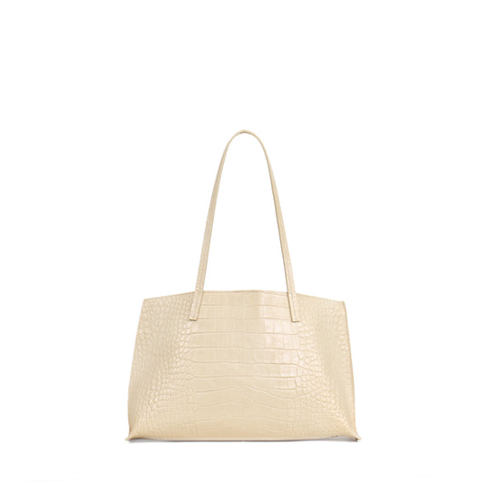 RESORT SHOPPER BLONDE EMBOSSED GATOR