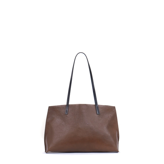 RESORT SHOPPER BROWN ITALIAN CALF