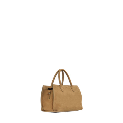 SMALL DAY BAG OCHRE SUEDE