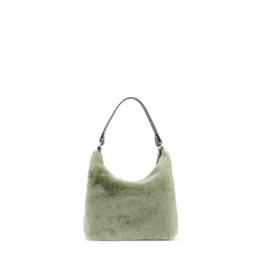 SOFT ZIP GREEN SHEARLING