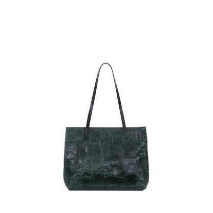 STRAPPY DAY BAG VINTAGE FOREST EMBOSSED JUMBO GATOR