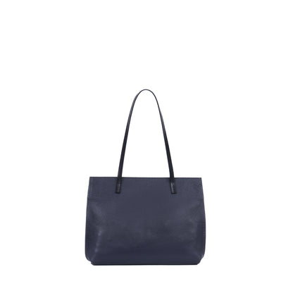 STRAPPY DAY BAG SLATE PEBBLED CALF