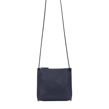 STRAPPY POUCH SLATE PEBBLED CALF