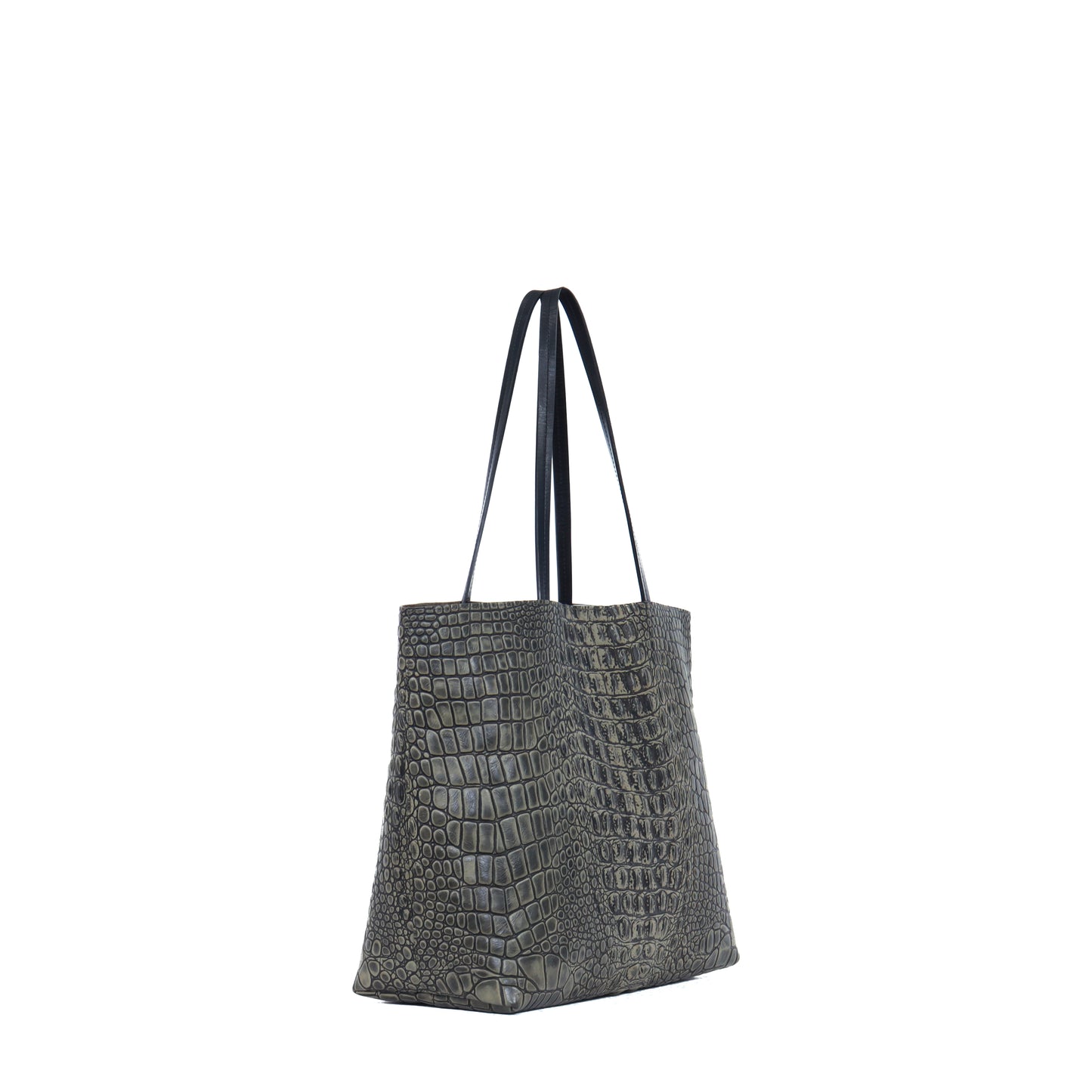 ESSENTIAL TOTE FATIGUE EMBOSSED CROC