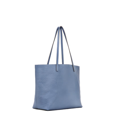 ESSENTIAL TOTE WEDGEWOOD PEBBLED CALF