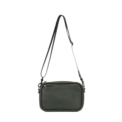 MINI CAMERA BAG JUNGLE PEBBLED CALF