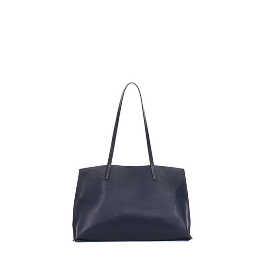 RESORT SHOPPER NAVY ITALIAN CALF