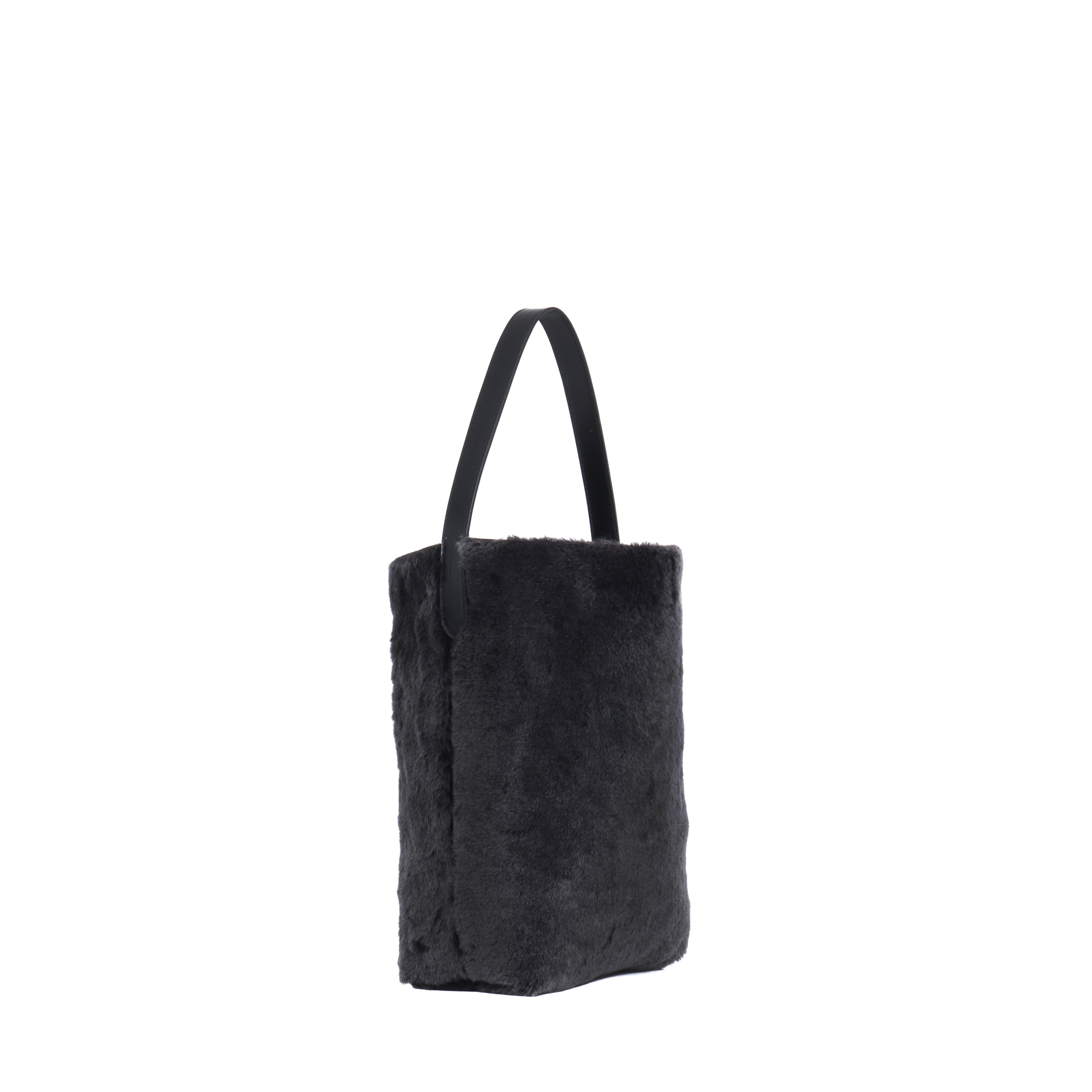 Shopping outlet Tote Shearling Small Black