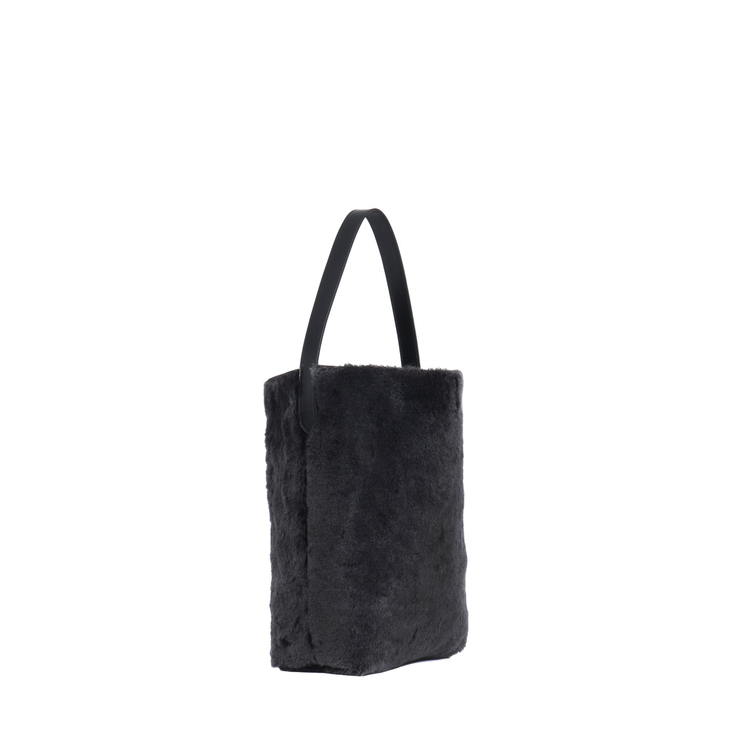 SMALL HOBO BLACK SNOW TOPPED SHEARLING