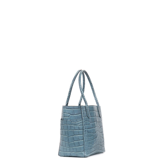 SMALL POCKET TOTE PACIFICA EMBOSSED GATOR