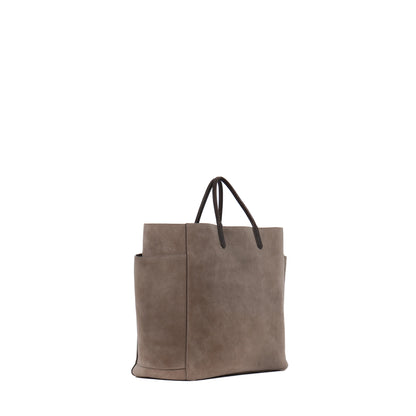 SUEDE TOTE BUCKSKIN